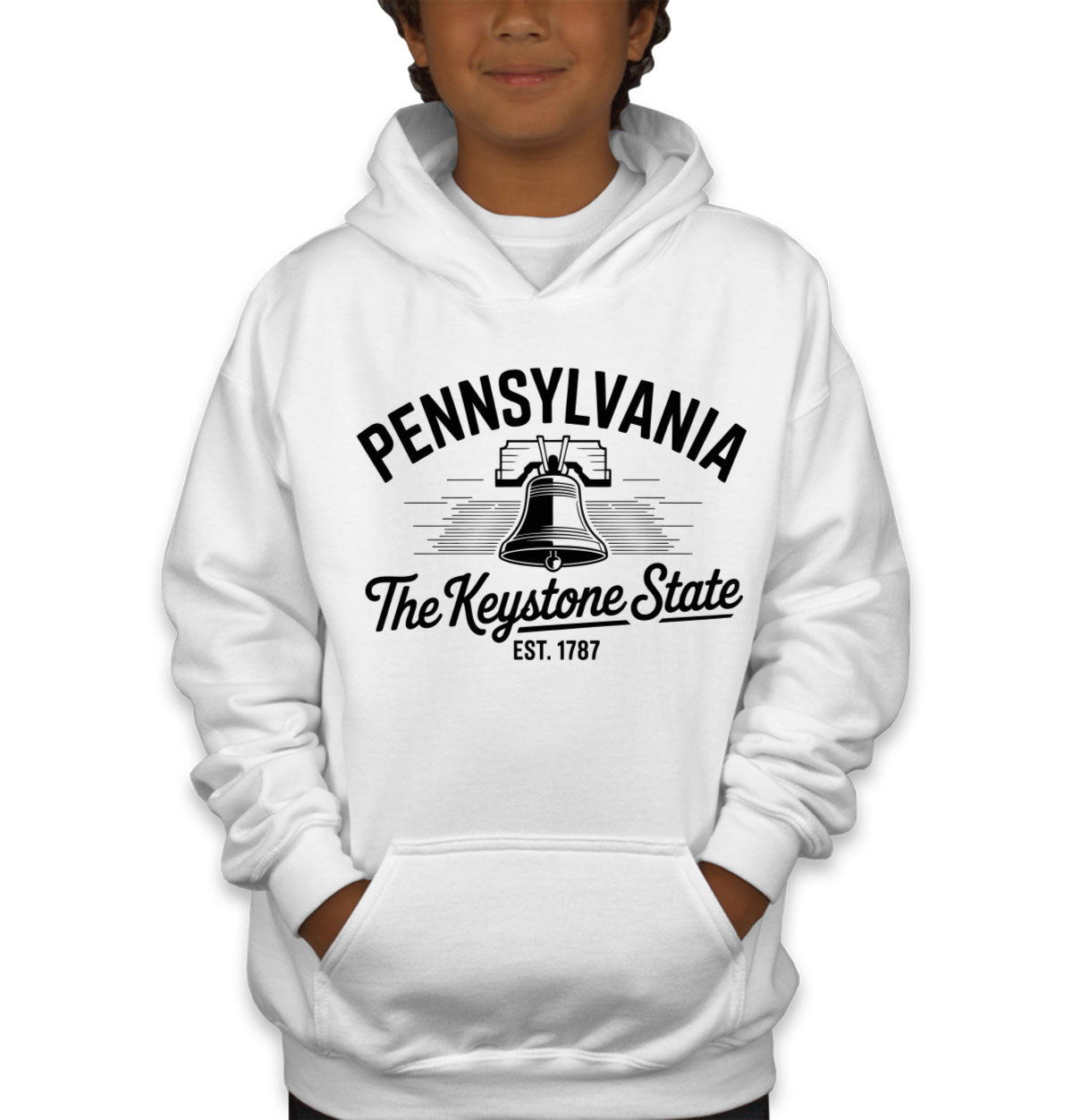 Pennsylvania Cityscape Illustration The Keystone State Youth Hoodie