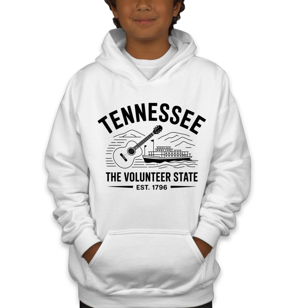Tennessee Cityscape Illustration The Volunteer State Youth Hoodie