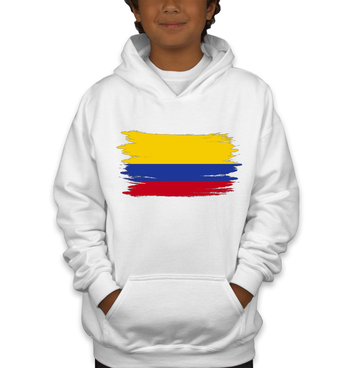 Colombia Flag Youth Hoodie