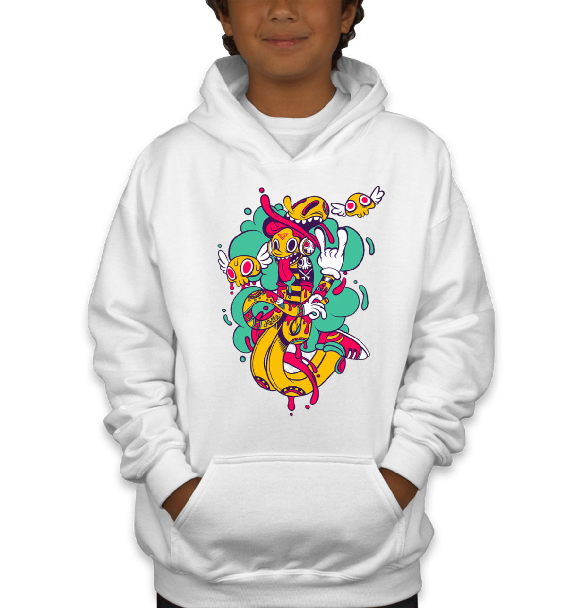 Graffiti Design Youth Hoodie