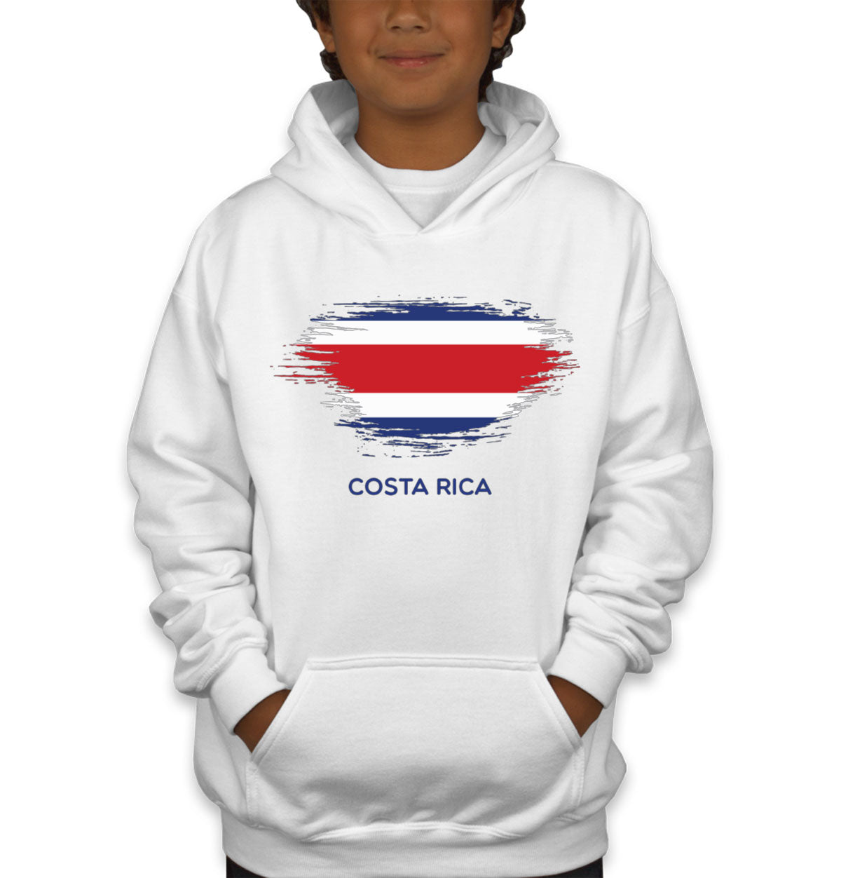 Costa Rica Flag Youth Hoodie