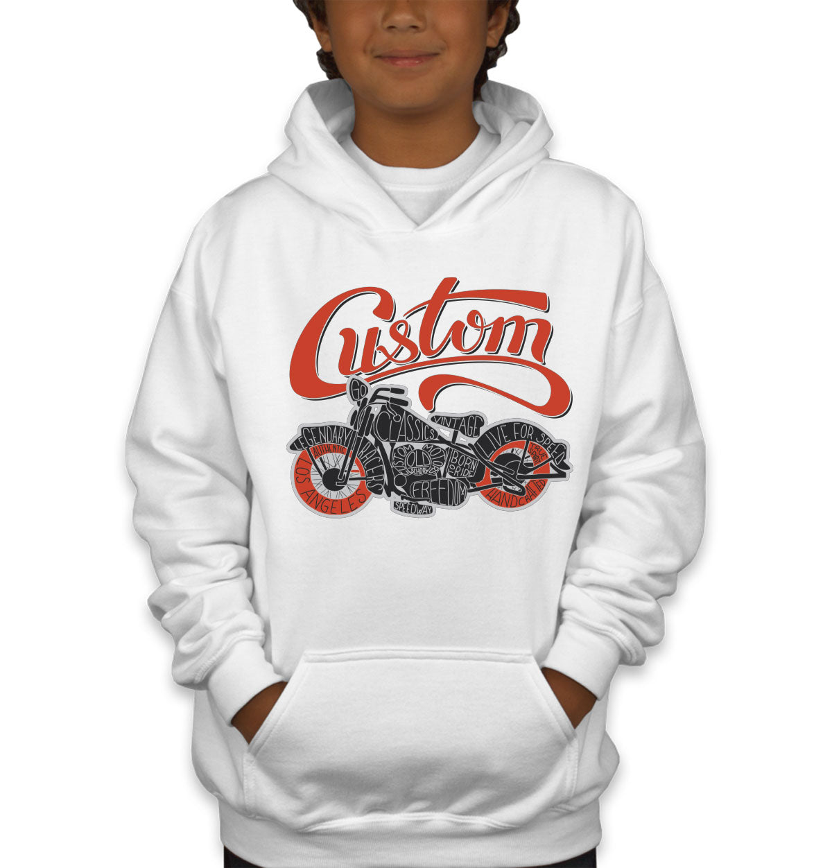 Custom Motorcycle Youth Hoodie