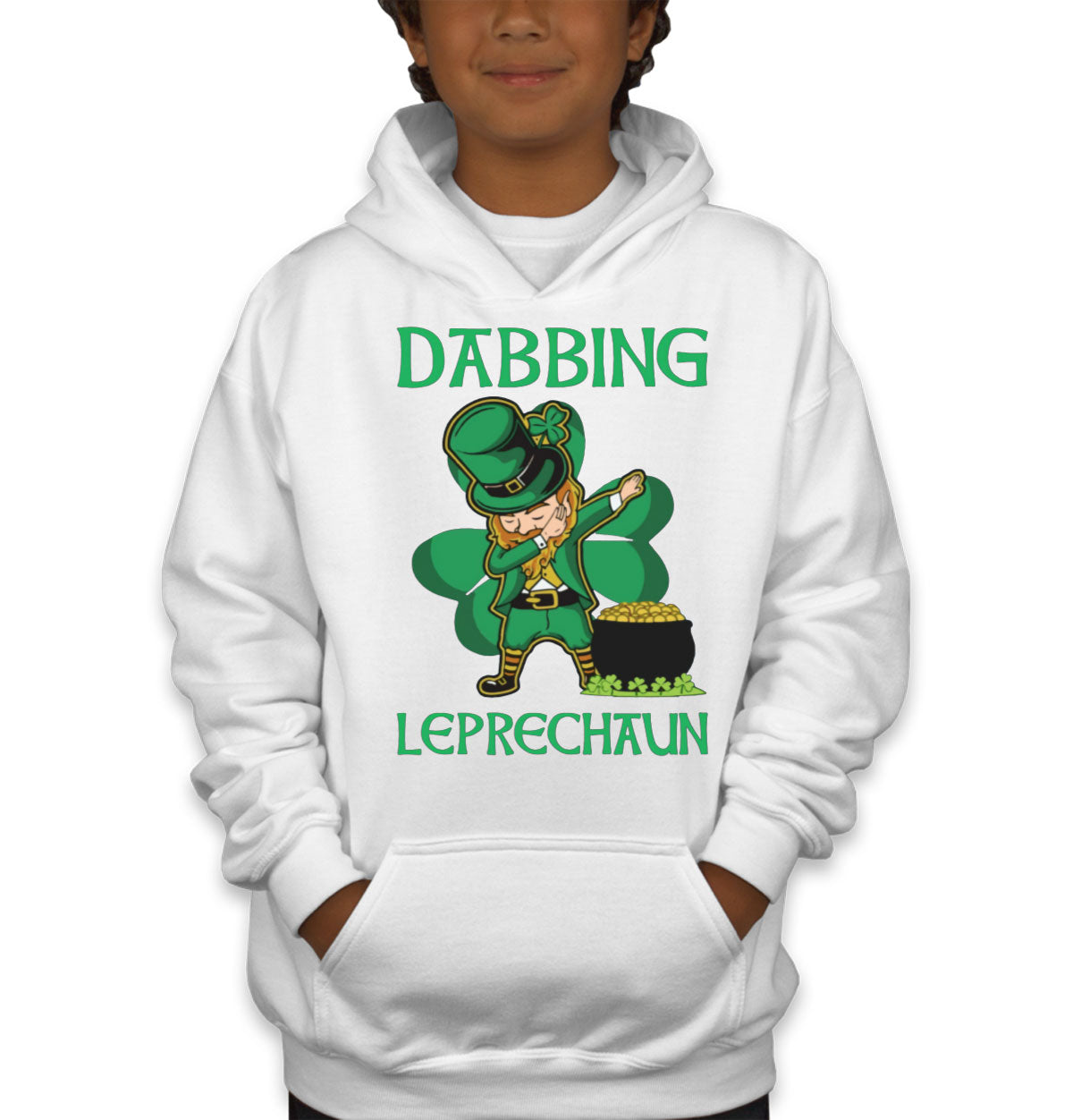 Dabbing Leprechaun St. Patrick's Day Youth Hoodie