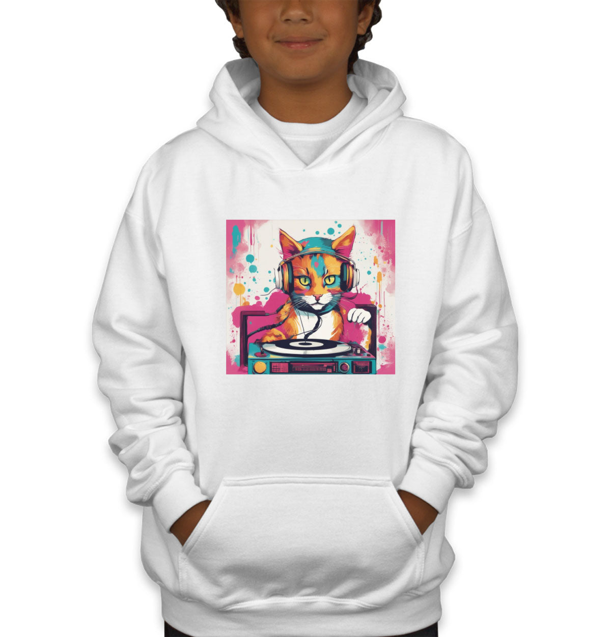 Dj Cat Youth Hoodie