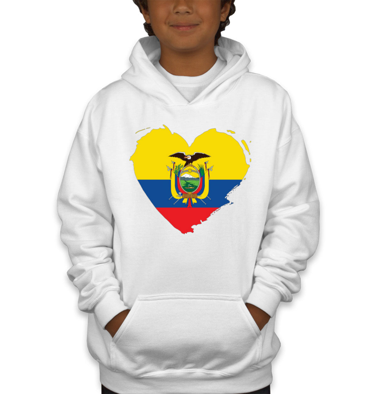 Ecuador Flag Youth Hoodie