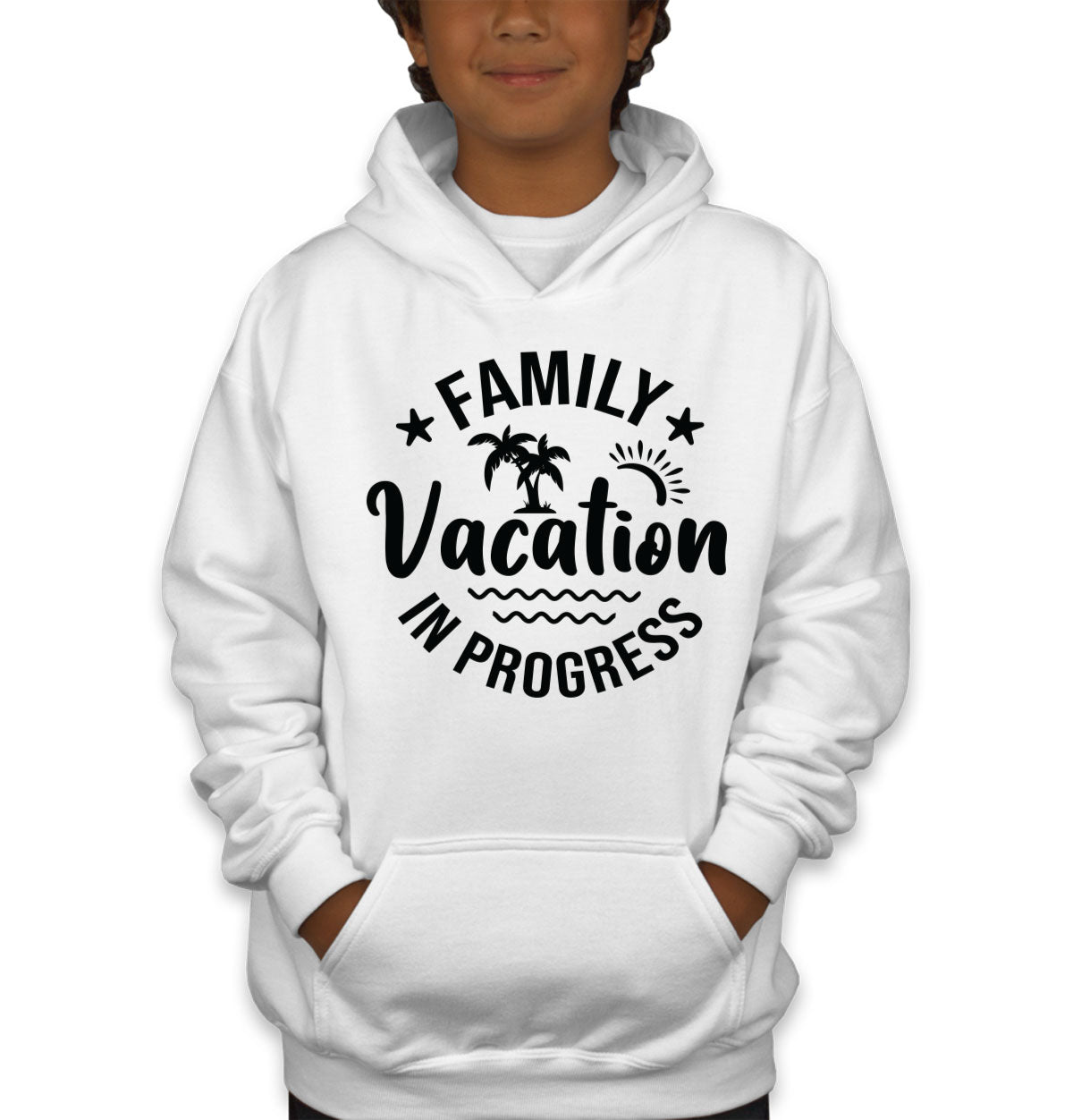 Family Vacation In Progress Youth Hoodie