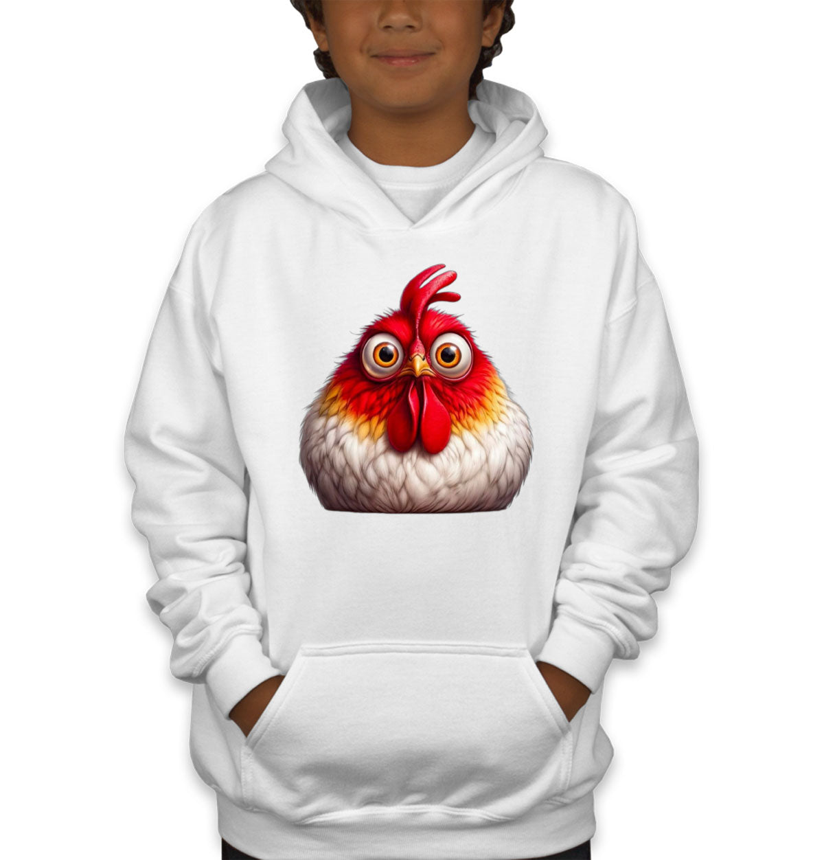 Funny Chicken Youth Hoodie