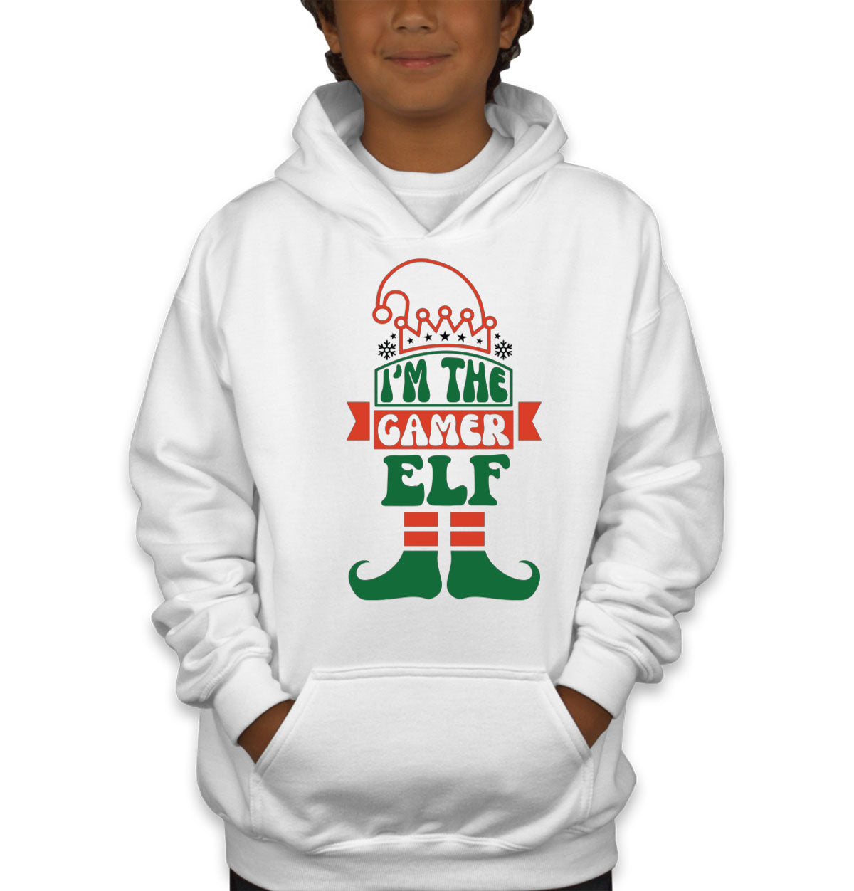 I'm The Gamer Elf Christmas Youth Hoodie