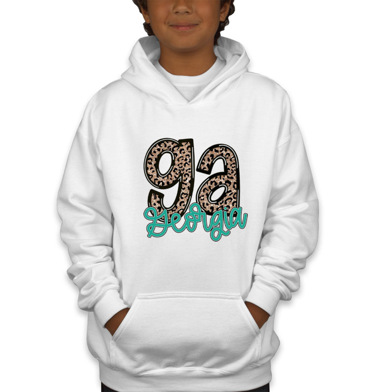 Georgia State Abbreviation Youth Hoodie