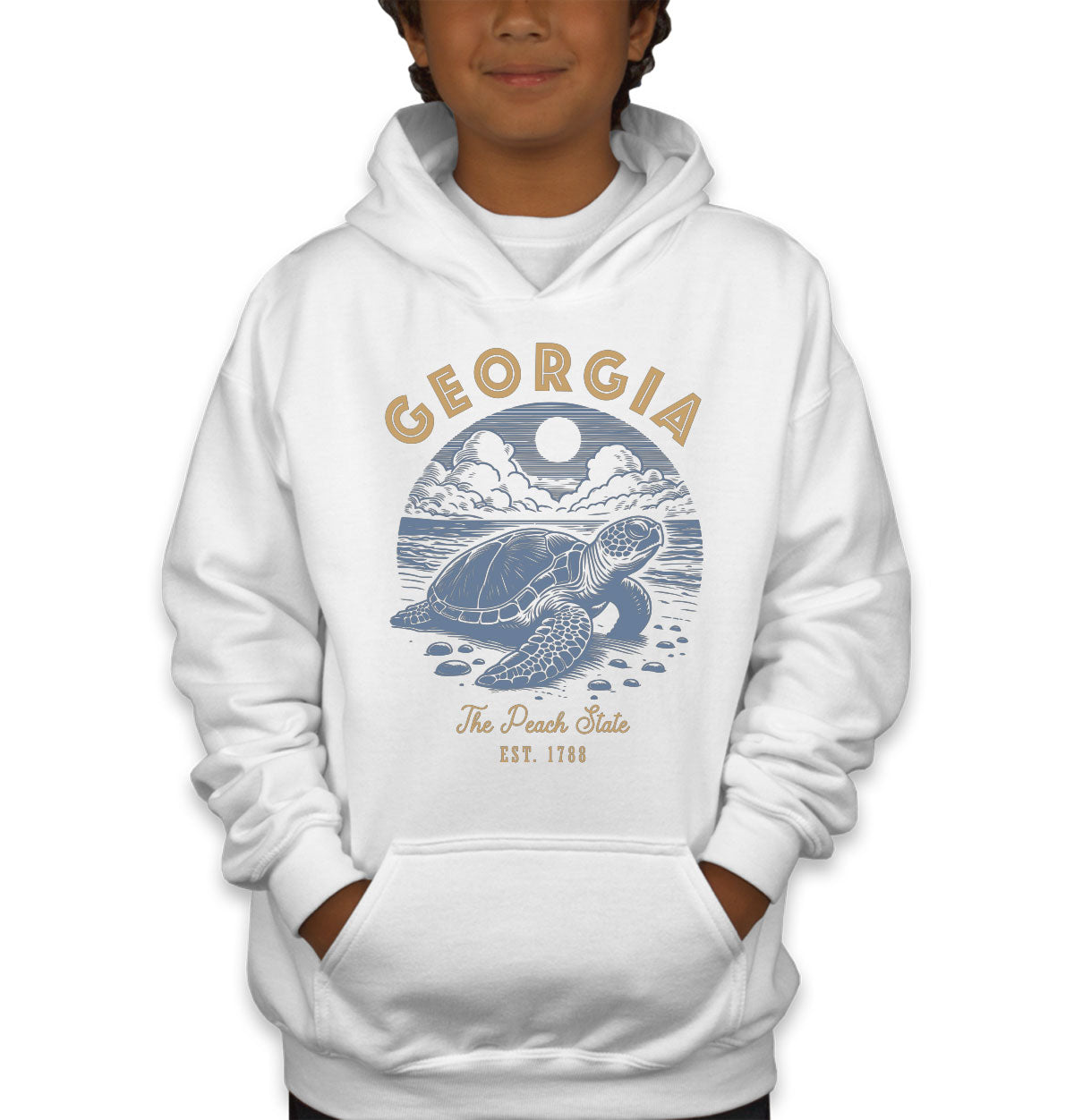 Georgia State Vintage Youth Hoodie