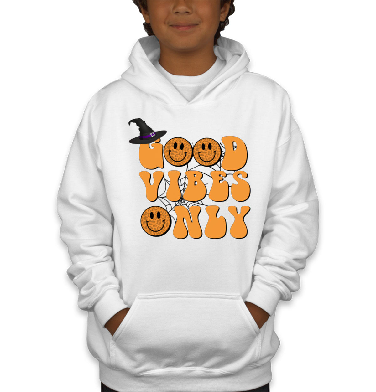 Good Vibes Only Halloween Youth Hoodie