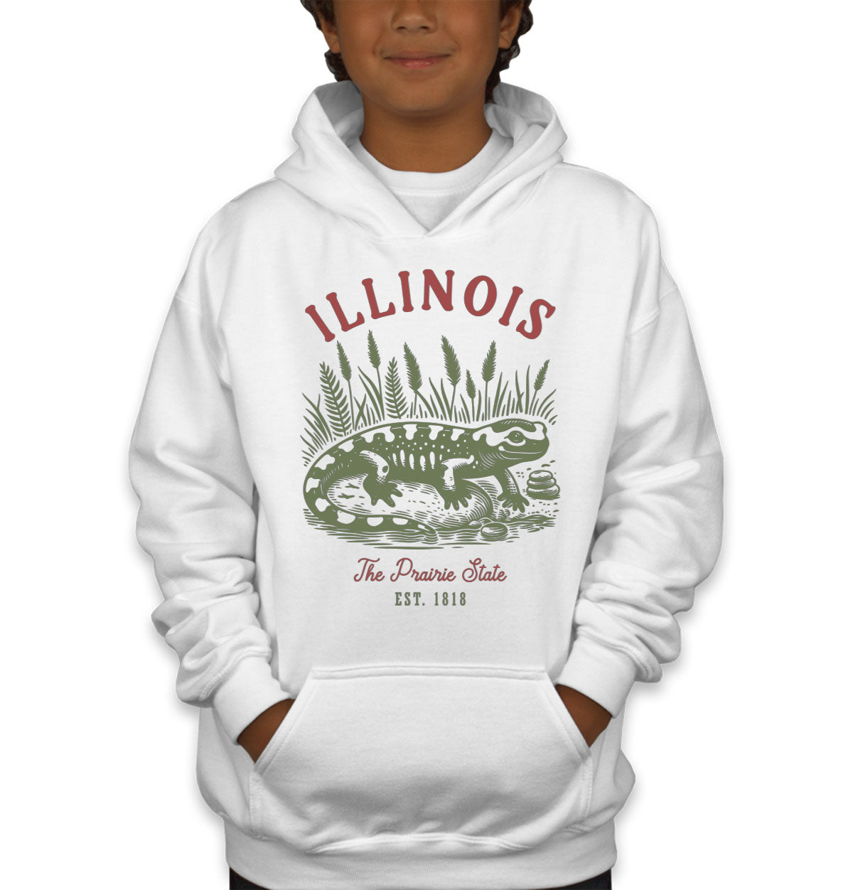 Illinois State Vintage Youth Hoodie
