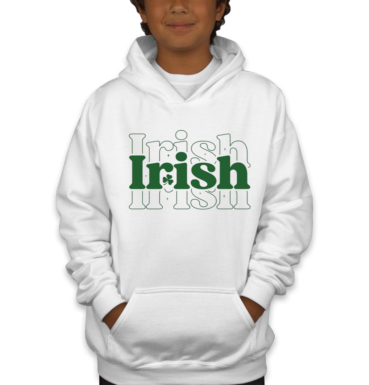 Irish Typography St. Patrick's Day Youth Hoodie