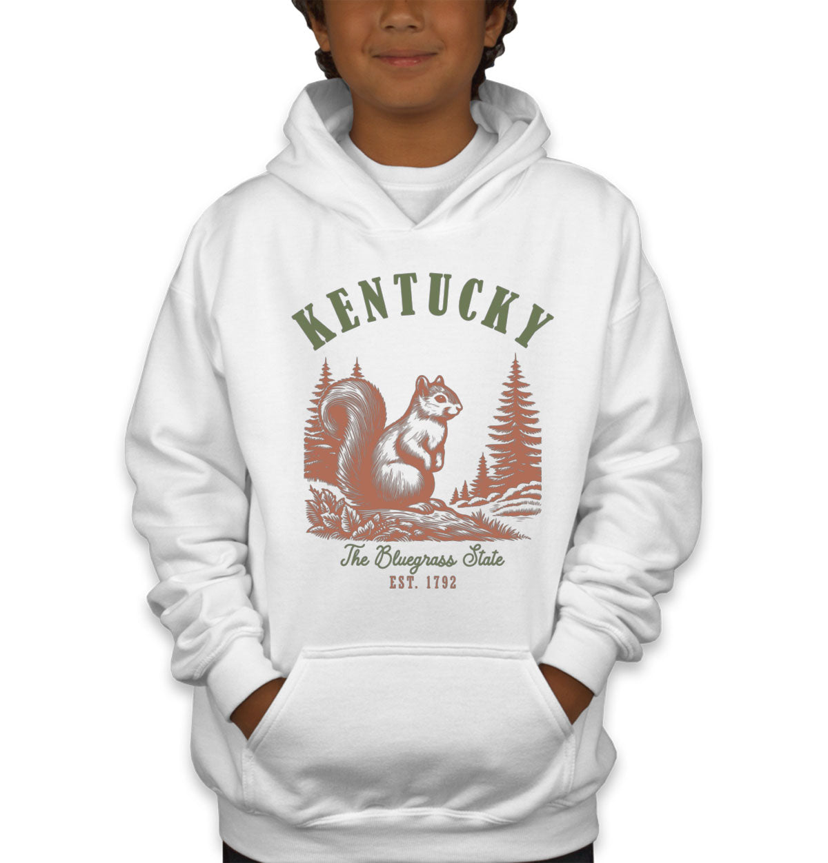 Kentucky State Vintage Youth Hoodie