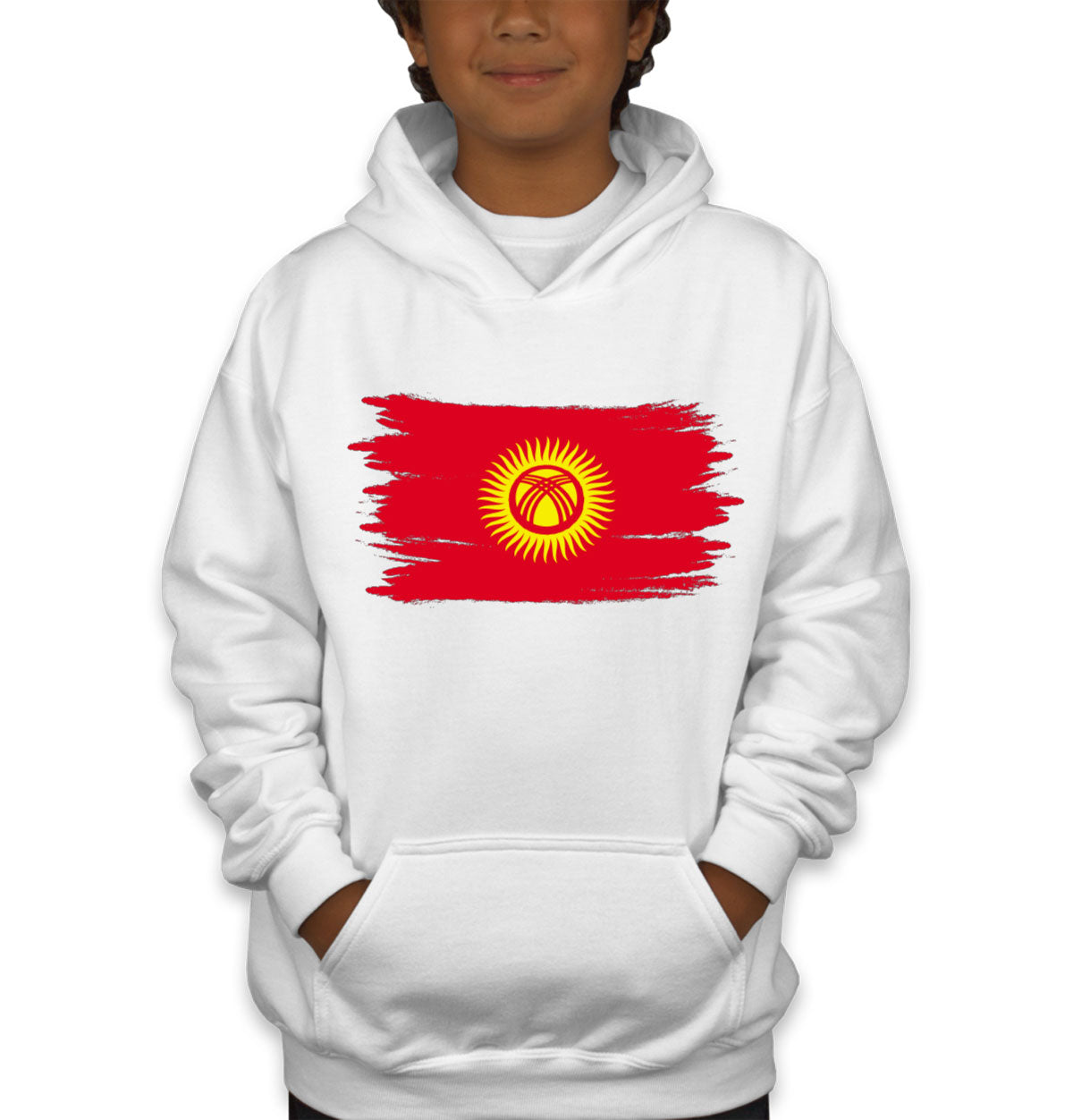 Kyrgyzstan Flag Youth Hoodie