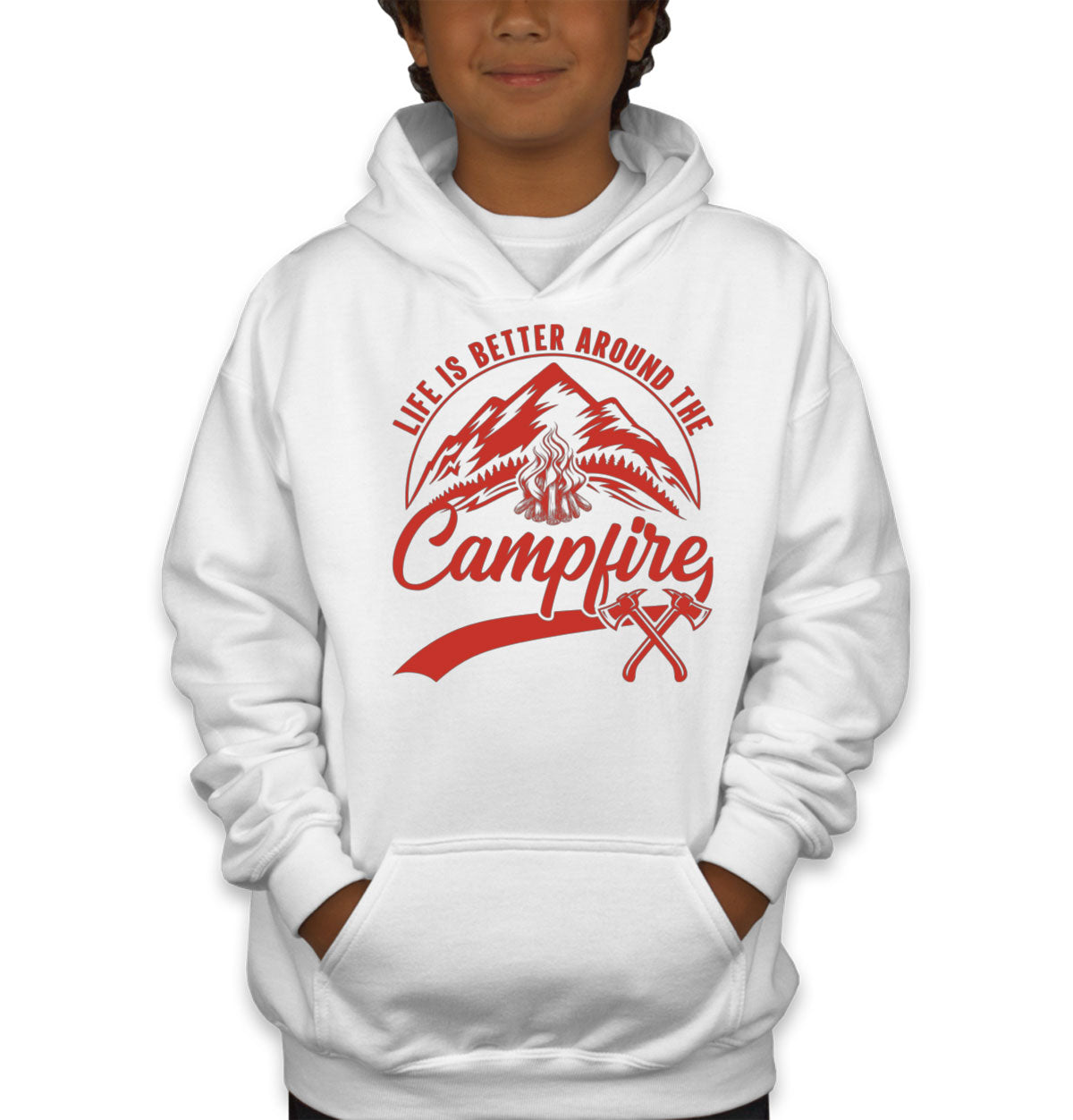 Life Is Better Around The Campfire Youth Hoodie