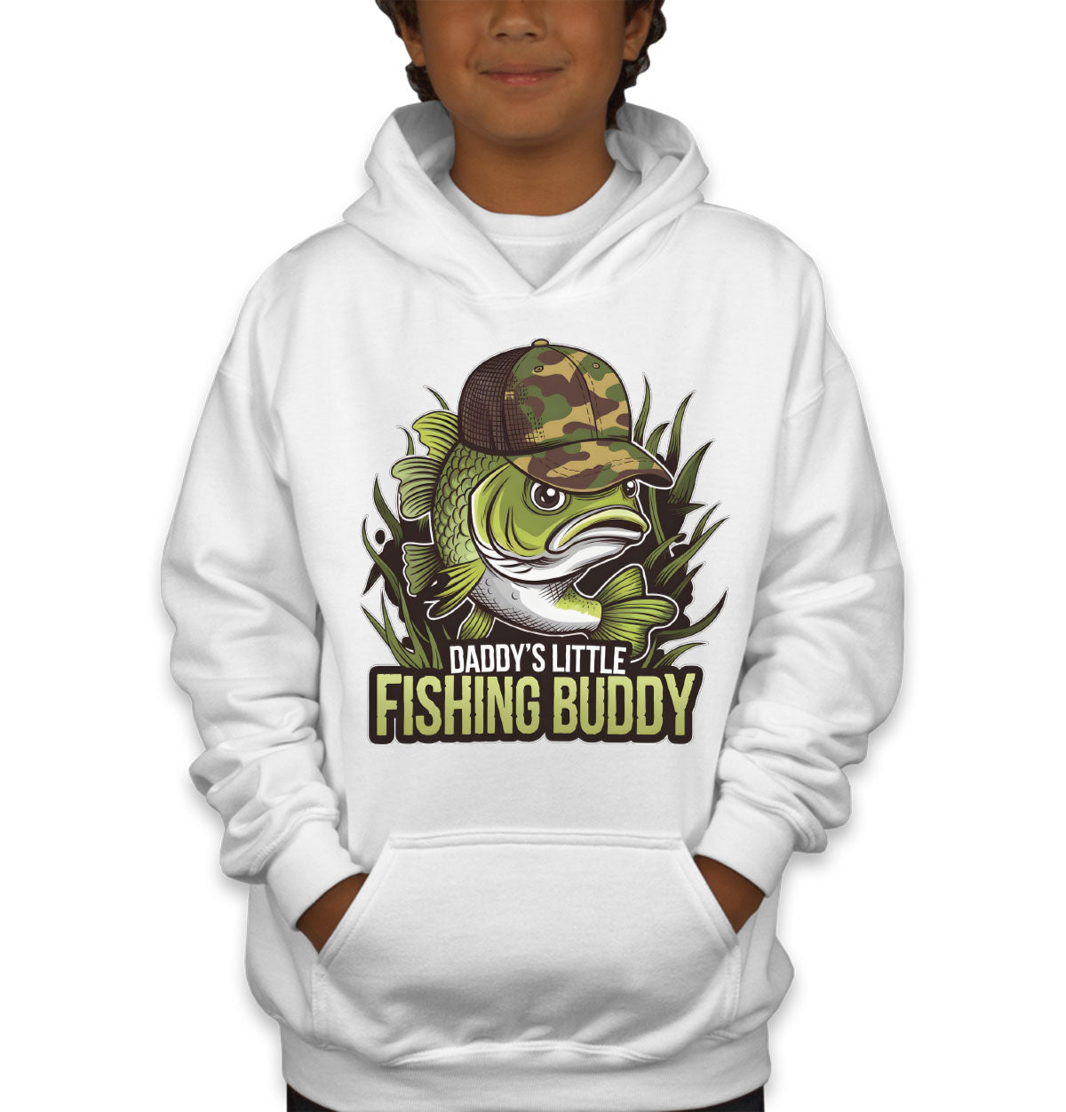 Daddy's Little Fishing Buddy Youth Hoodie
