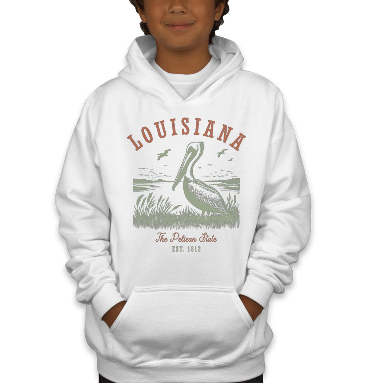 Louisiana State Vintage Youth Hoodie