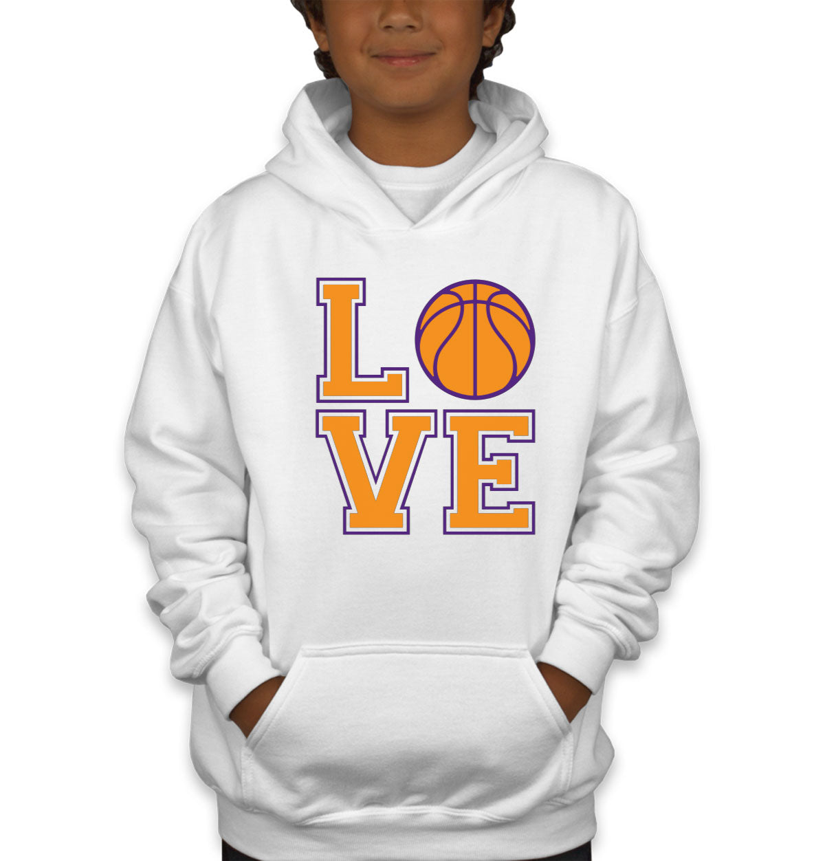 Love Basketball Youth Hoodie