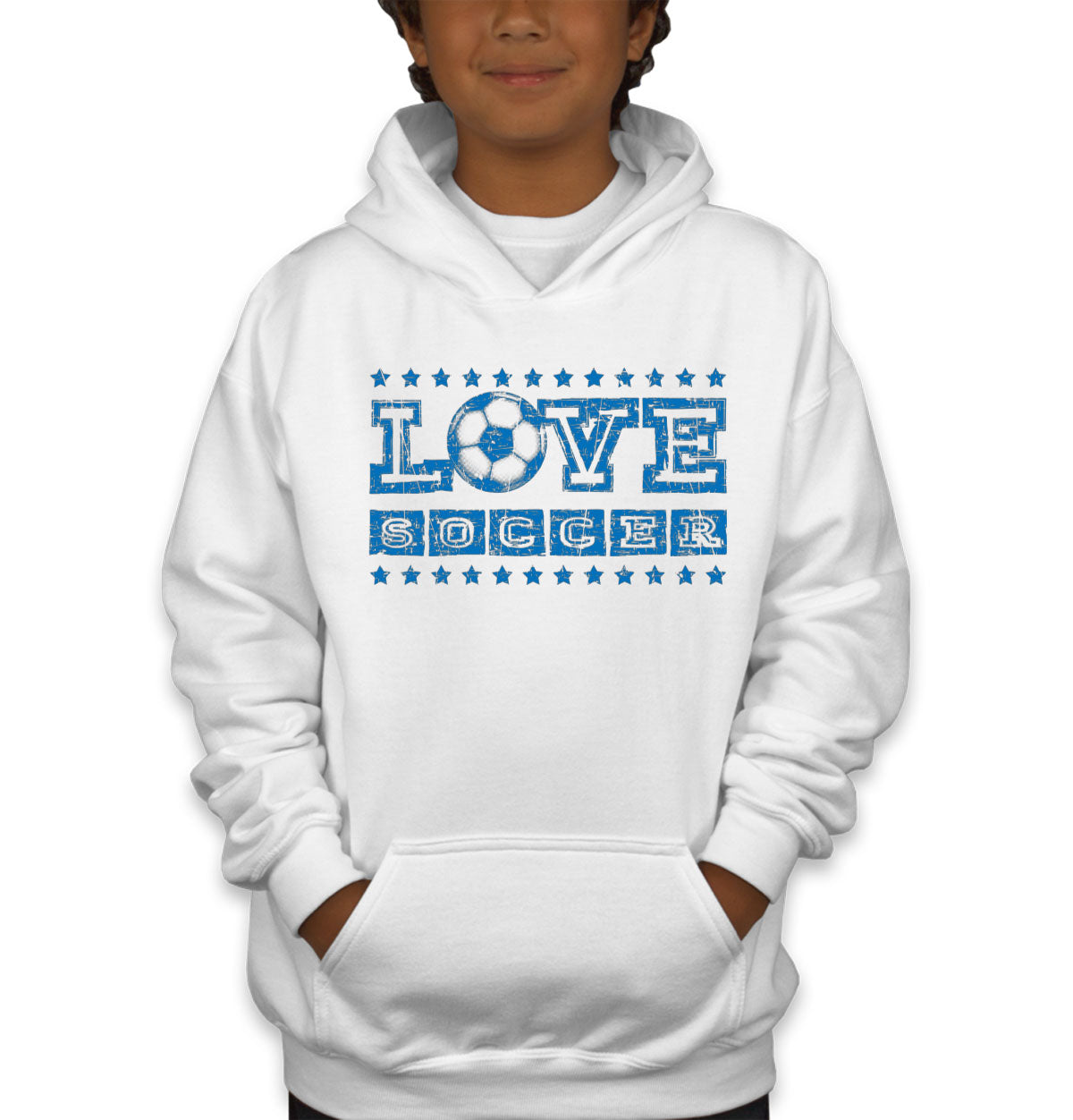 Love Soccer Youth Hoodie