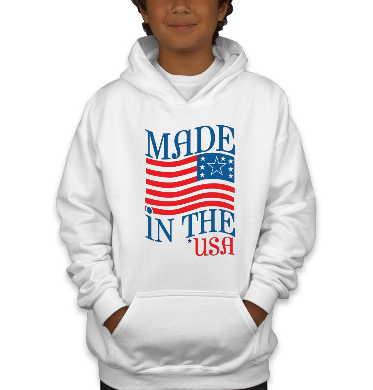 Made In The USA Patriotic Youth Hoodie