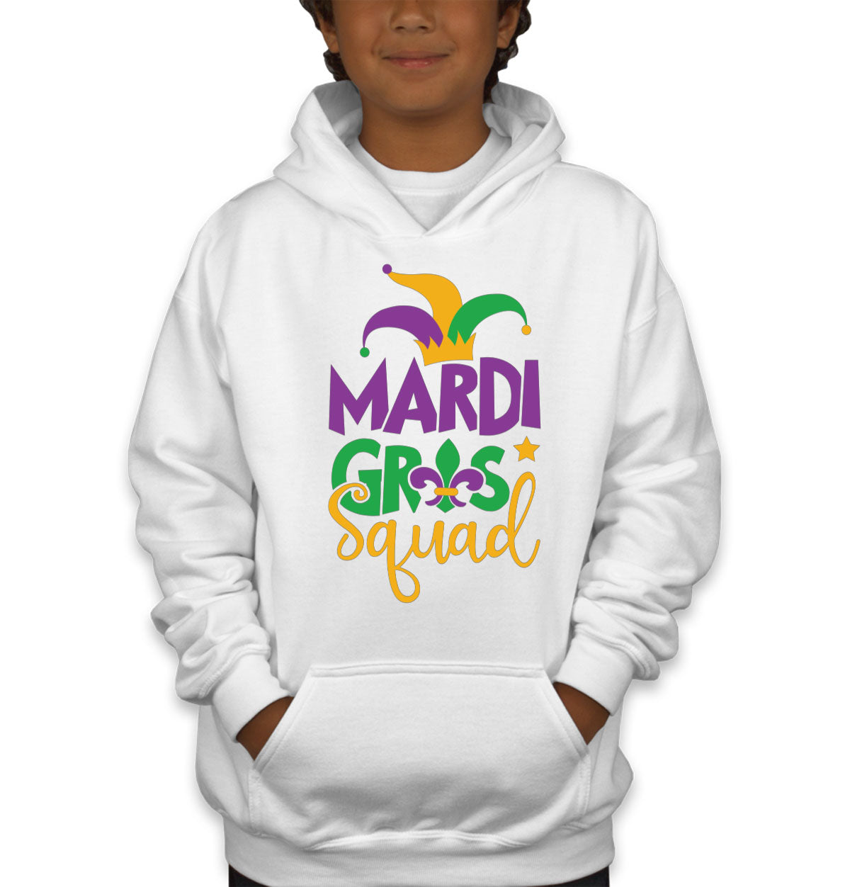 Mardi Gras Squad Youth Hoodie