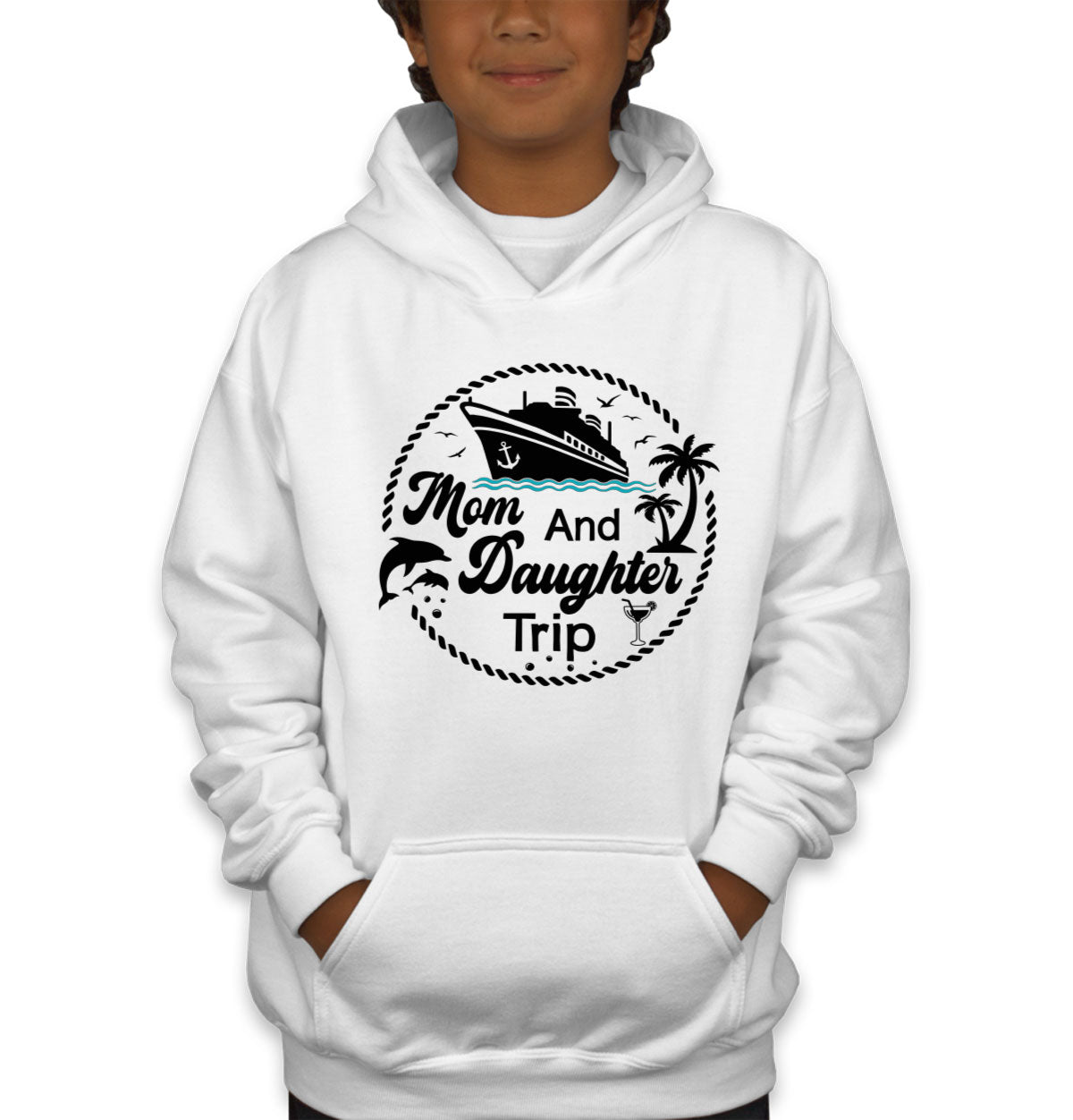 Mom And Daughter Trip Youth Hoodie