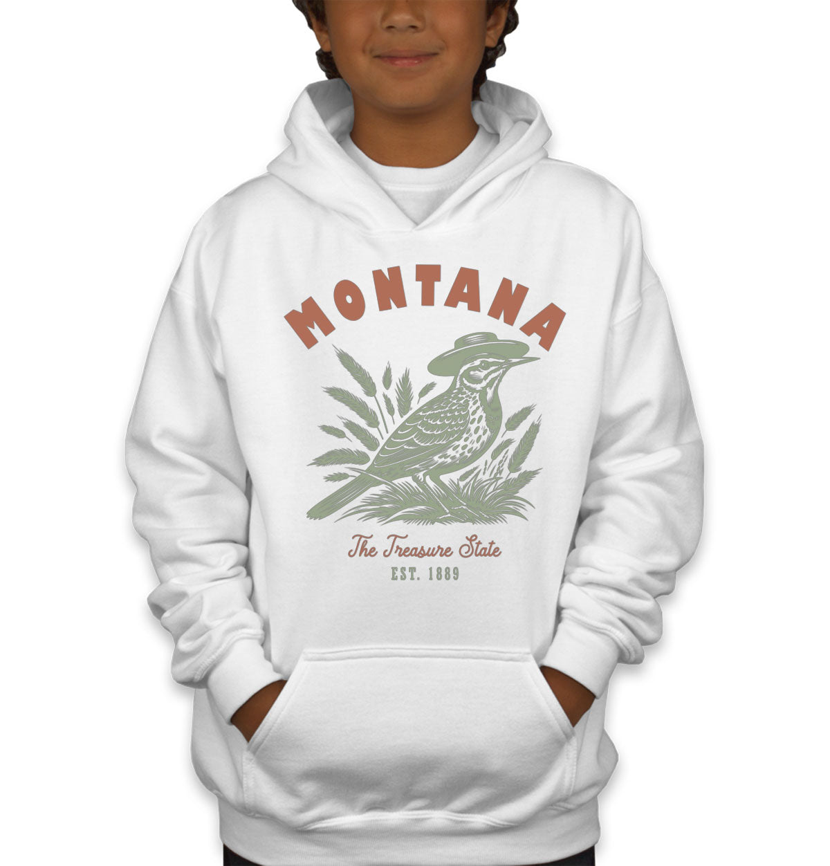 Montana State Vintage Youth Hoodie