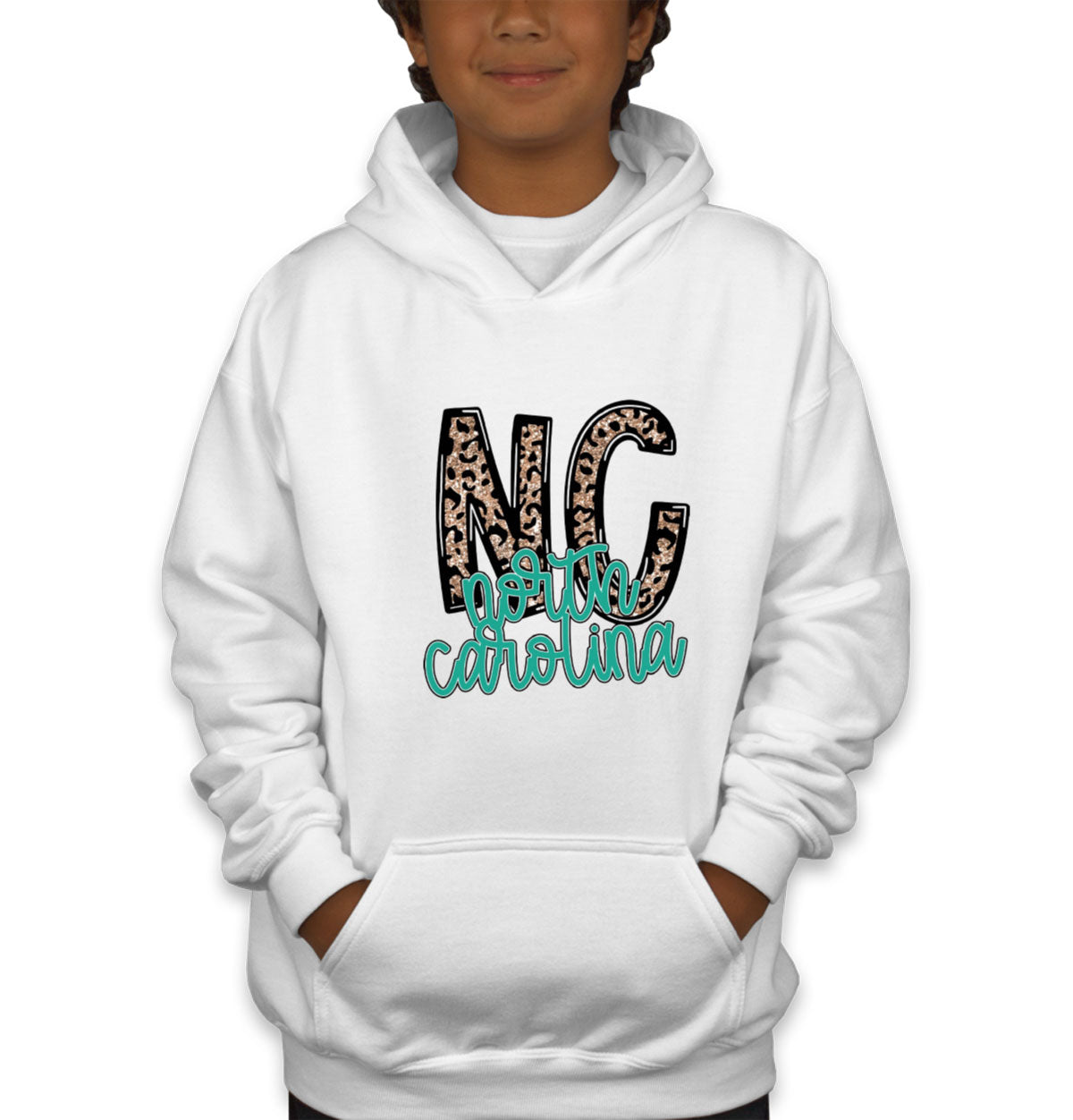 North Carolina State Abbreviation Youth Hoodie