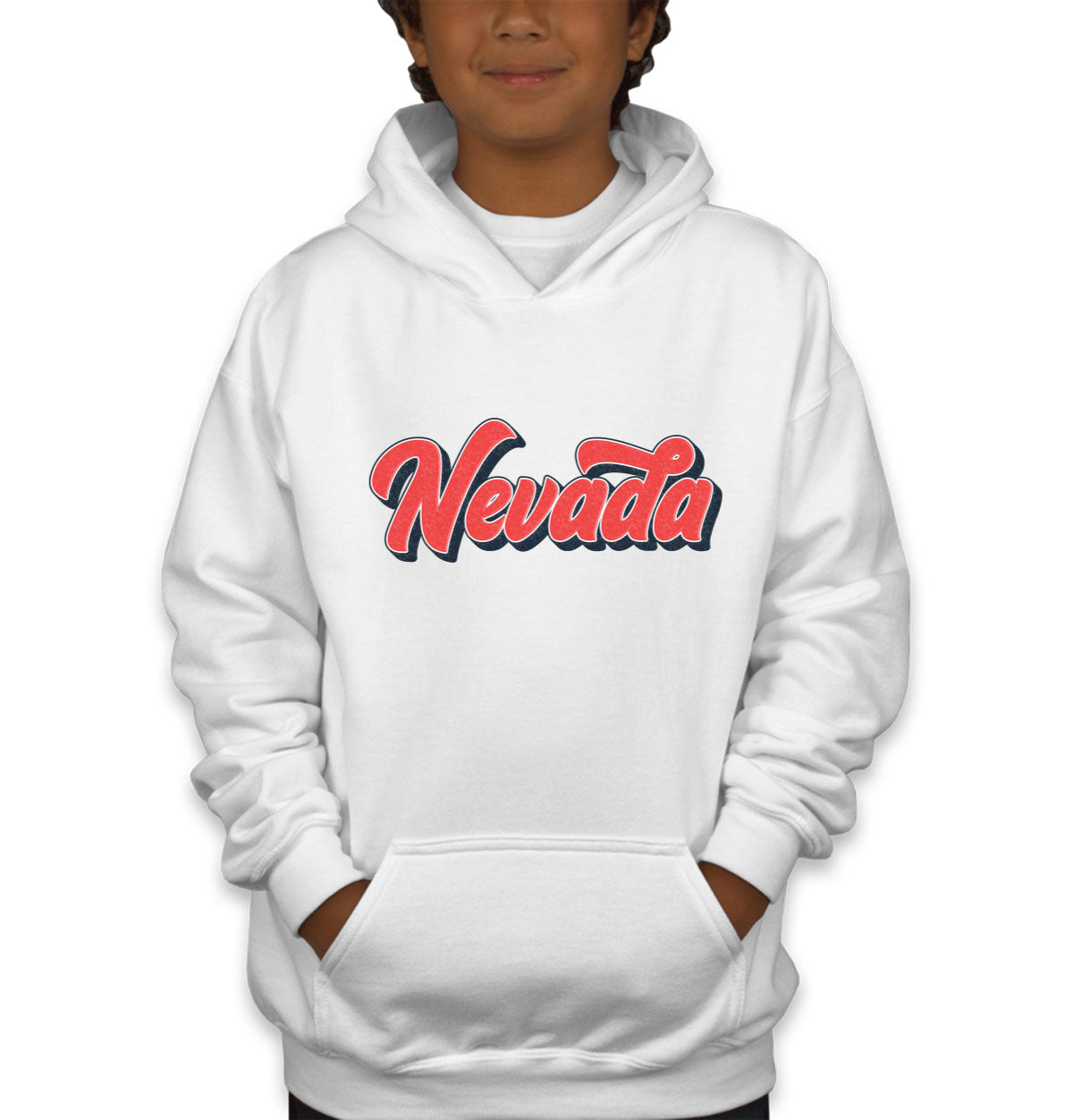 Nevada Vintage Typography Youth Hoodie