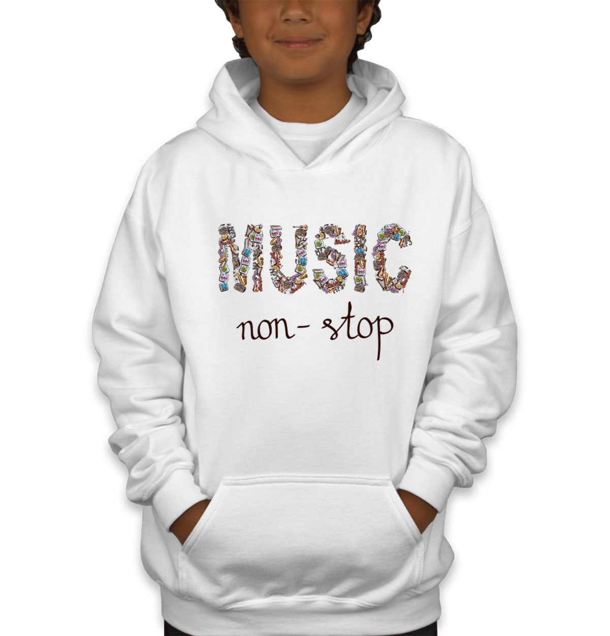 Music Non-Stop Youth Hoodie