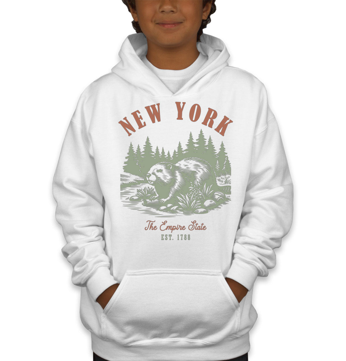 New York State Vintage Youth Hoodie