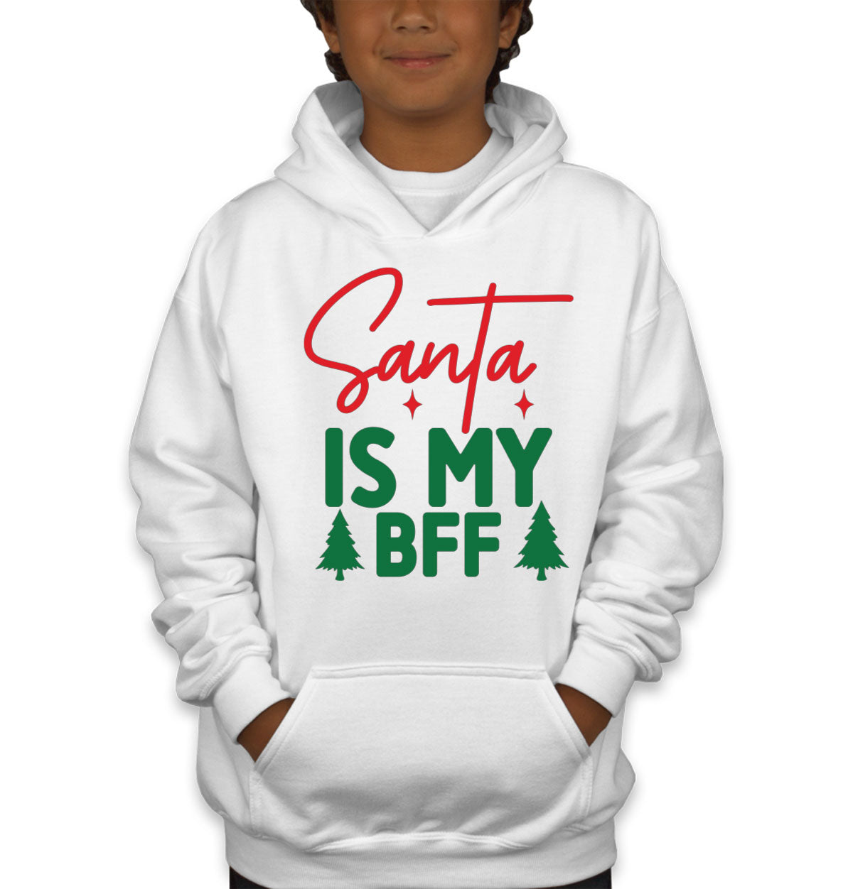 Santa Is My BFF Youth Hoodie