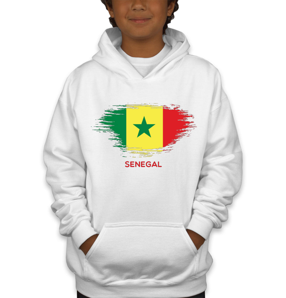 Senegal Flag Youth Hoodie