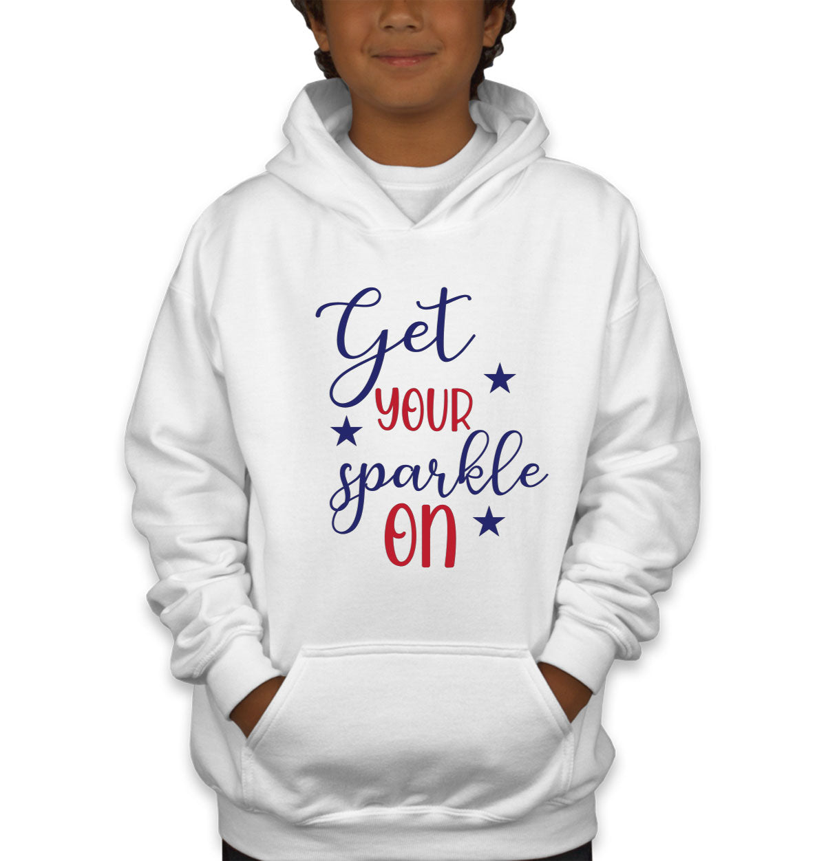 Get Your Sparkle On Patriotic Youth Hoodie