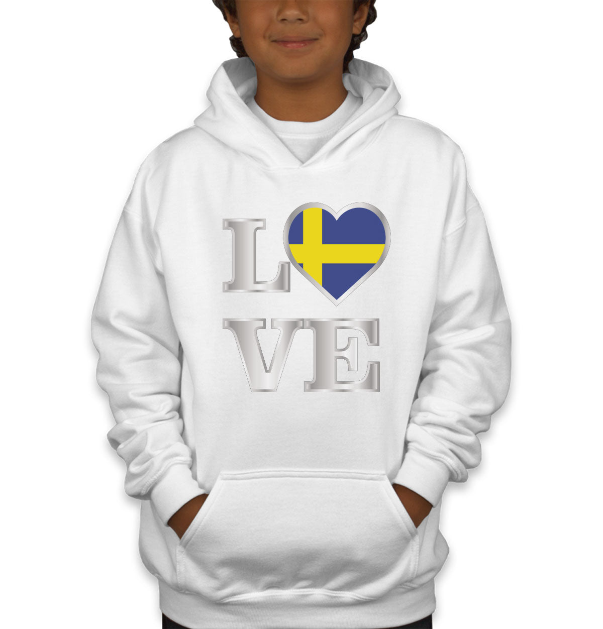 Sweden Love Youth Hoodie