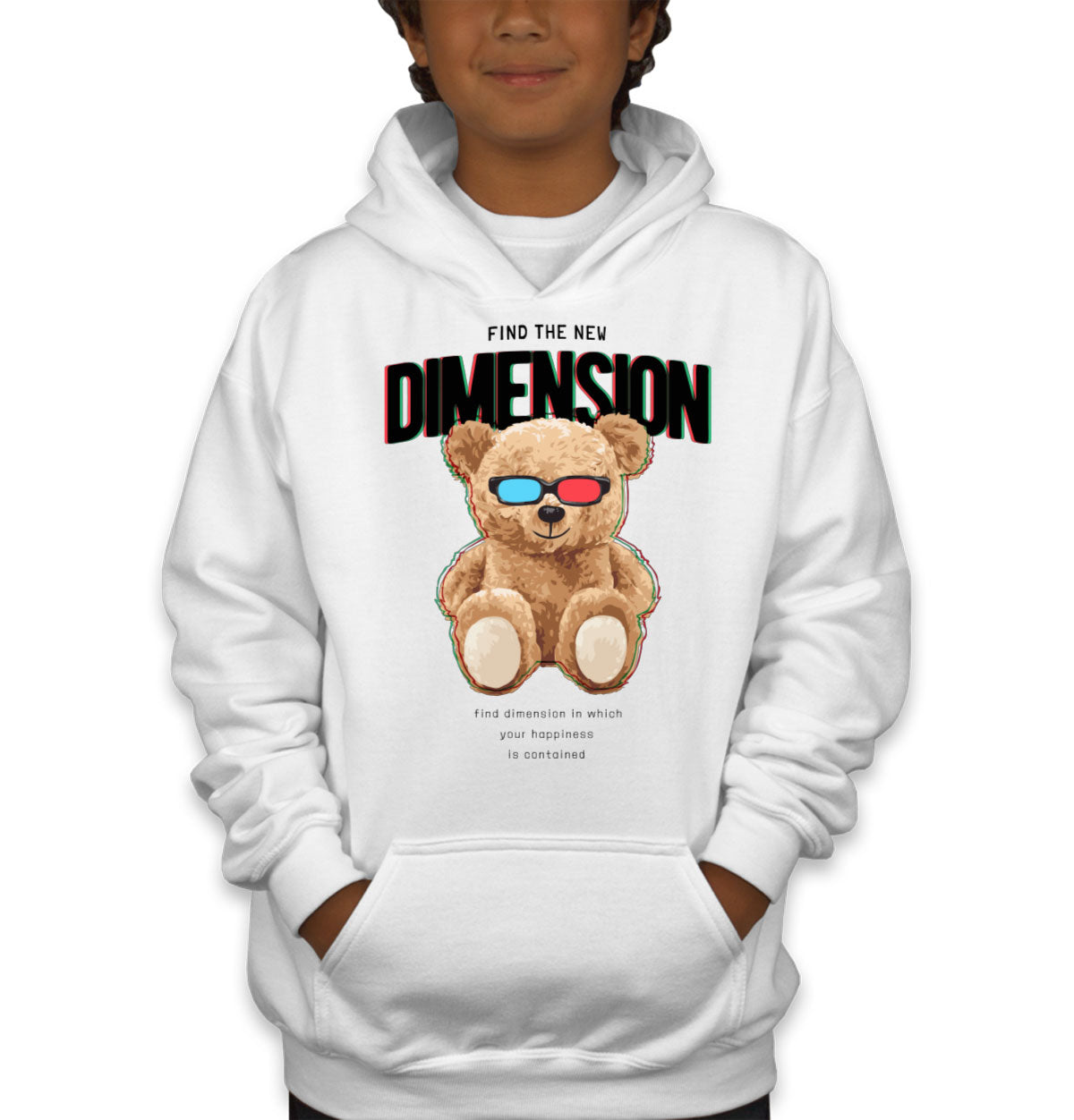 Teddy Bear Dimension Youth Hoodie