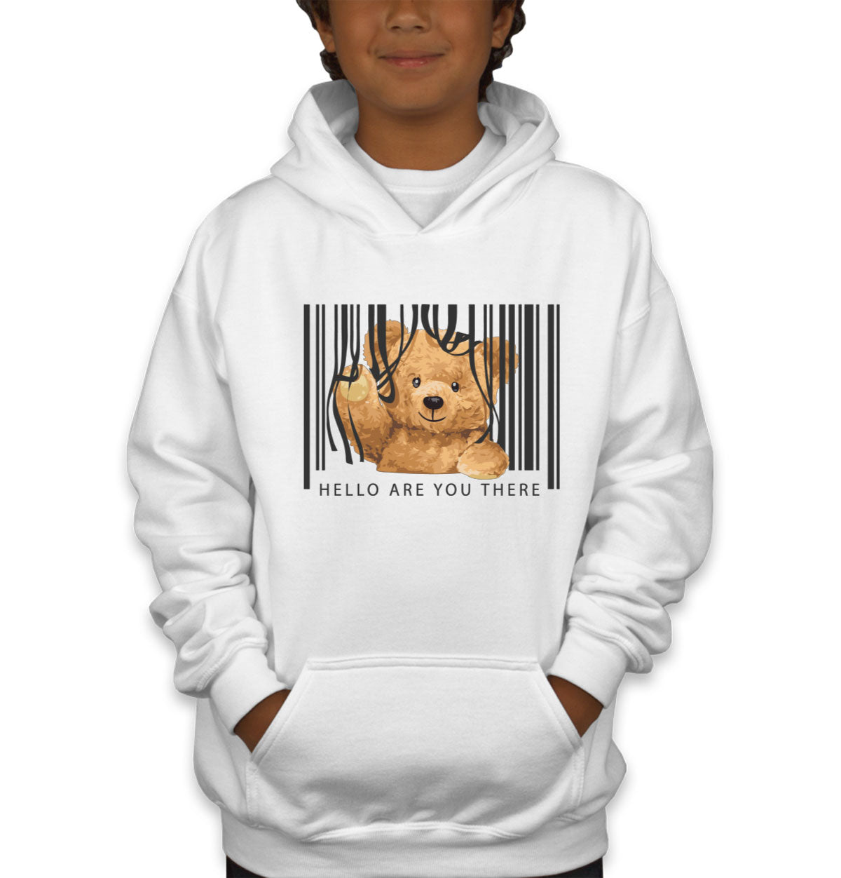 Teddy Bear Hello Youth Hoodie