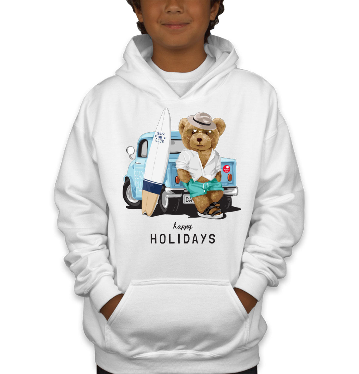 Teddy Bear Holiday Youth Hoodie