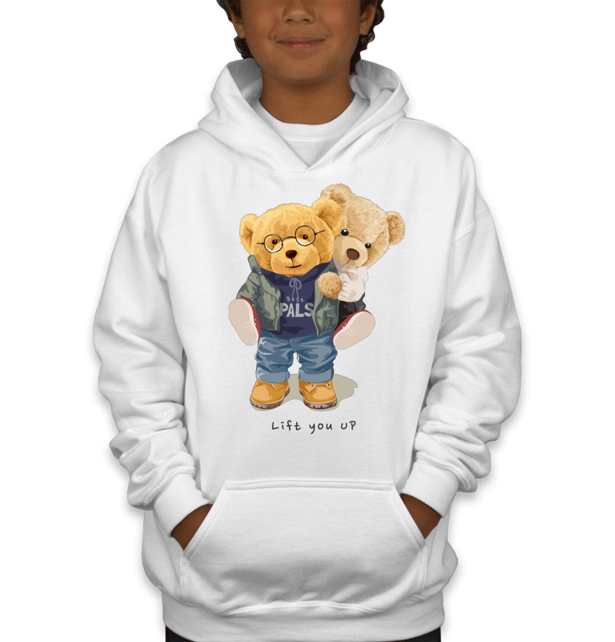 Teddy Bear Lift Youth Hoodie