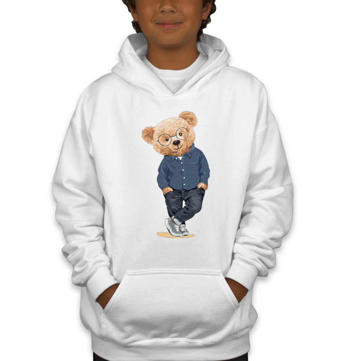 Teddy Bear Nice Guy Youth Hoodie