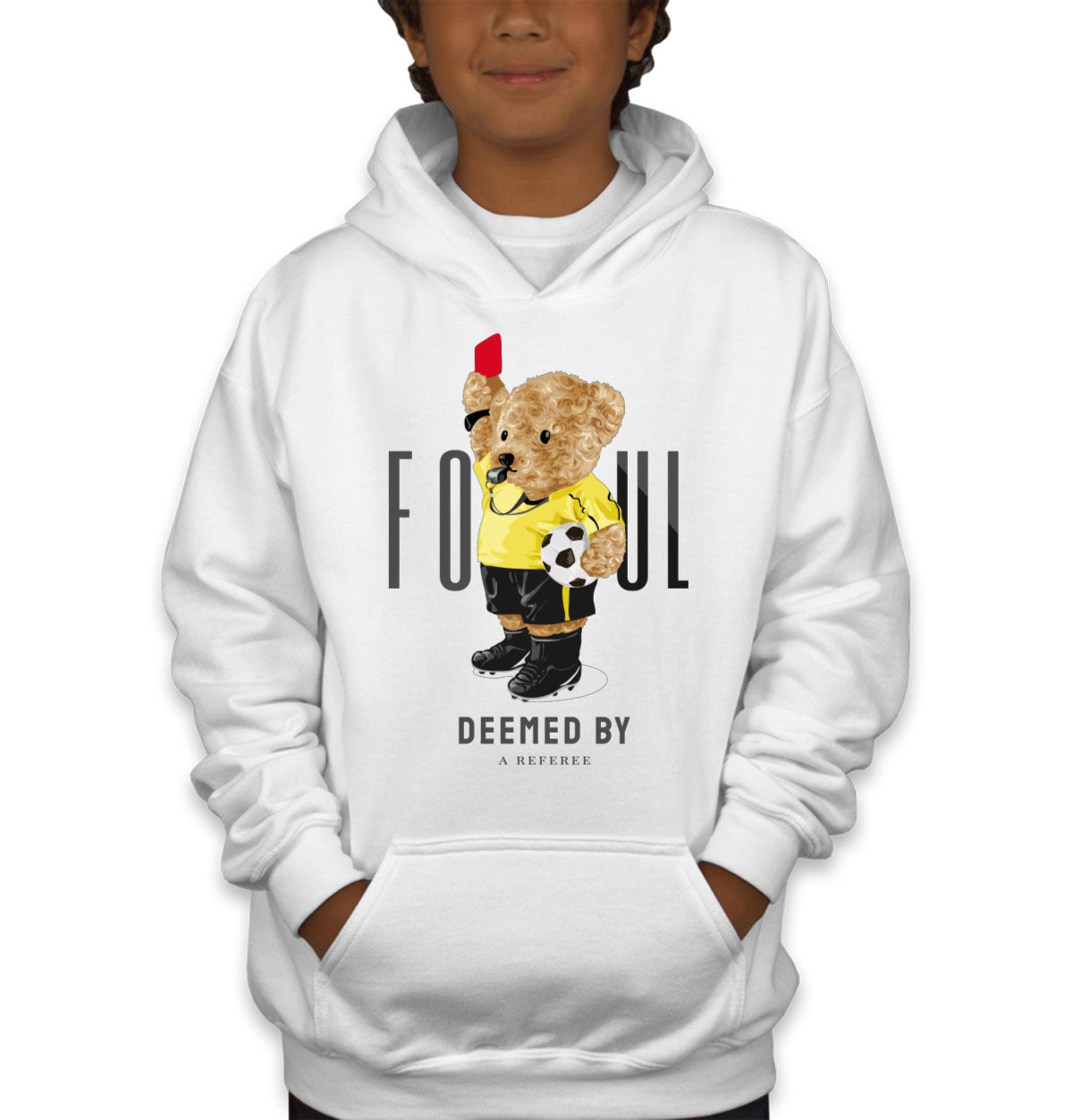 Teddy Bear Referee Youth Hoodie
