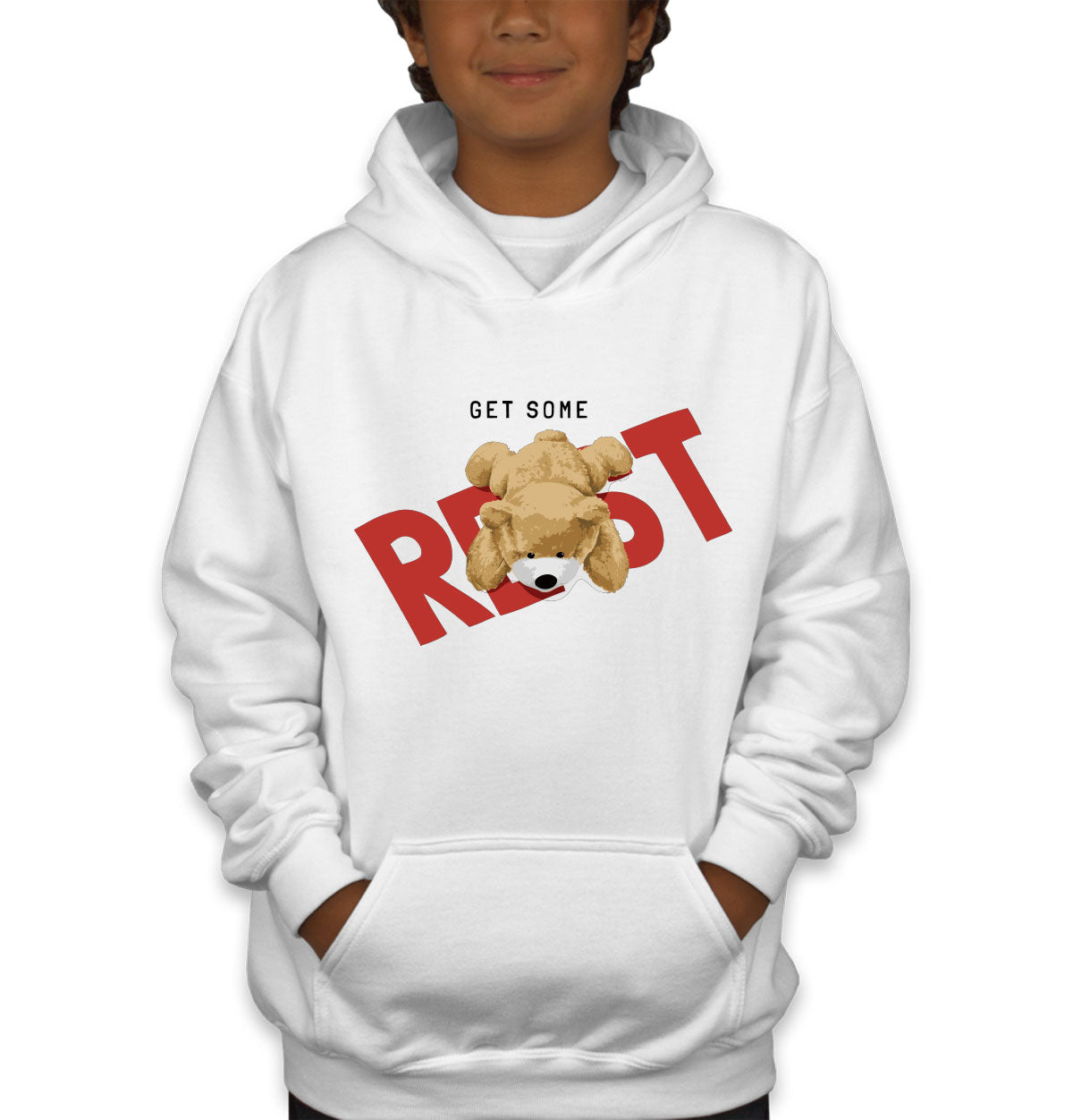 Teddy Bear Get Some Rest Youth Hoodie