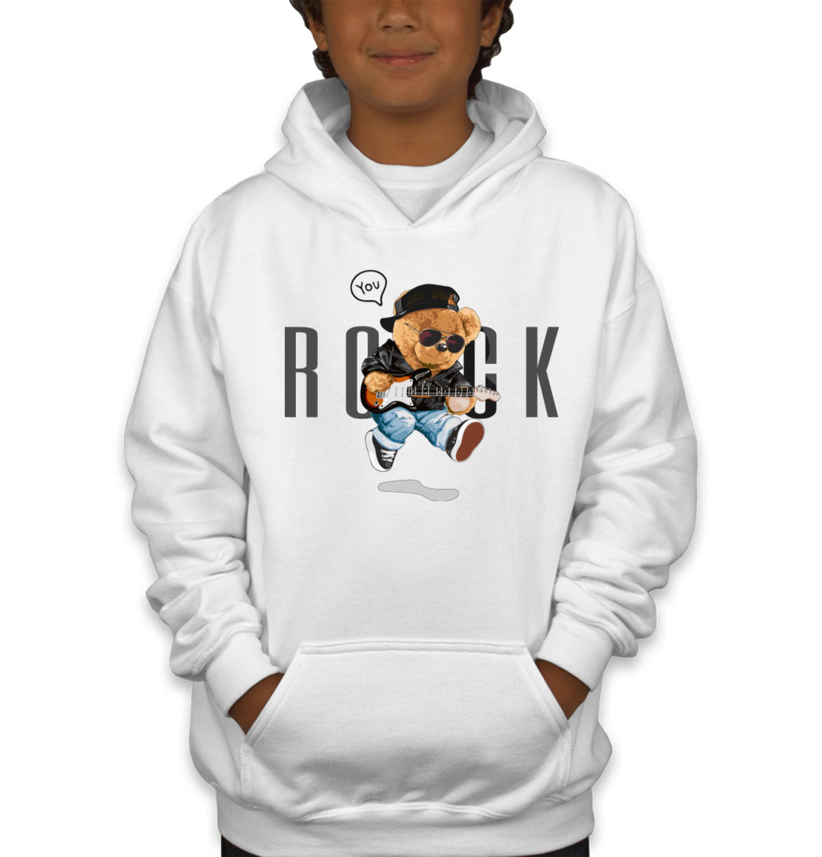 Teddy Bear Rock Youth Hoodie