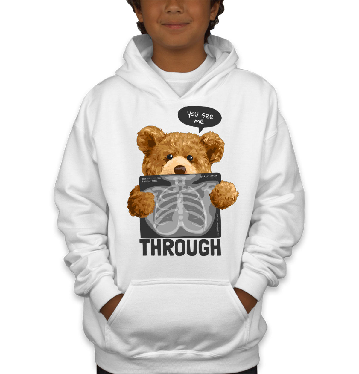 Teddy Bear XRay Youth Hoodie