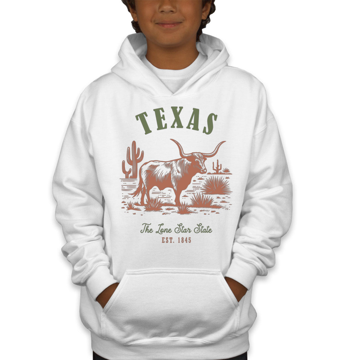 Texas State Vintage Youth Hoodie