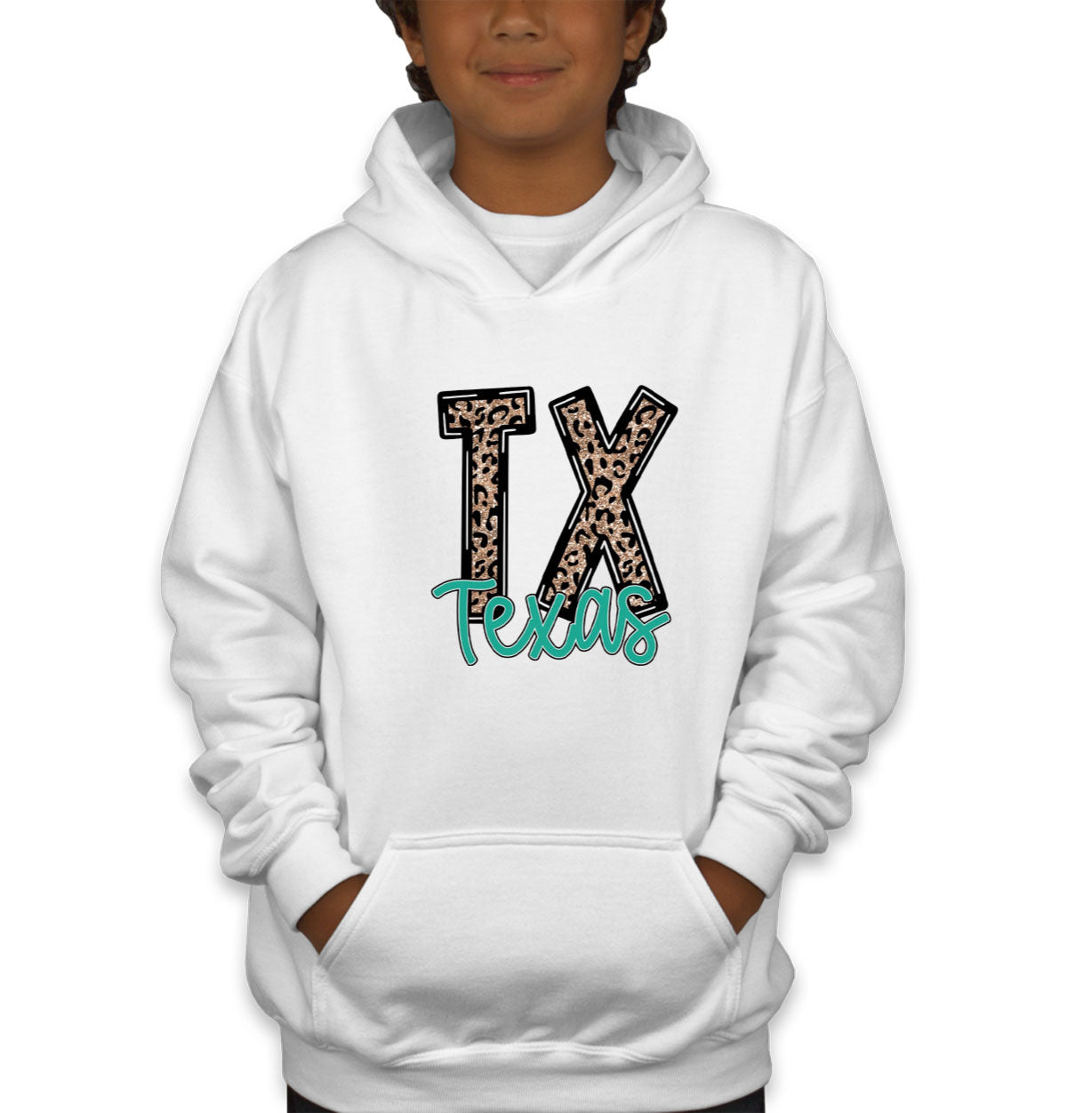 Texas State Abbreviation Youth Hoodie