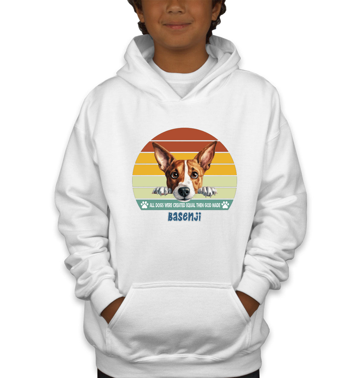 All Dogs Were Created Equal Basenji Youth Hoodie