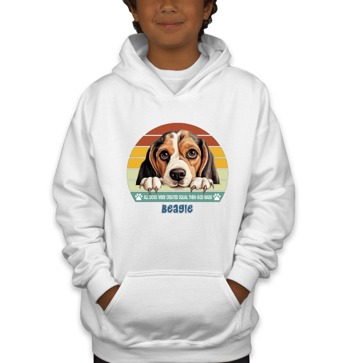 All Dogs Were Created Equal Beagle Youth Hoodie