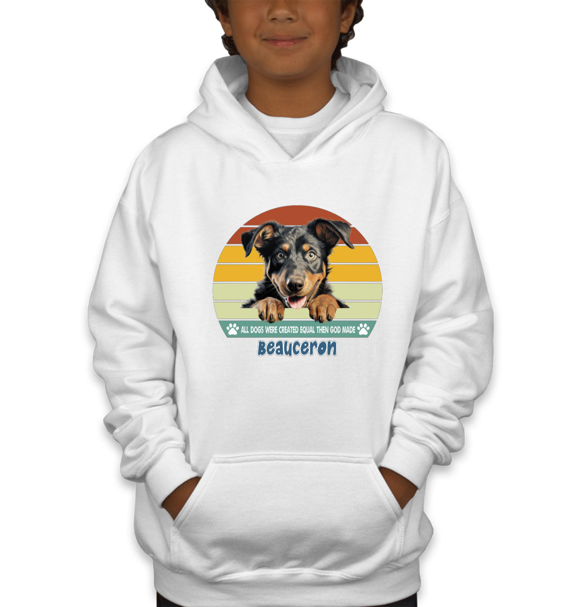 All Dogs Were Created Equal Beauceron Youth Hoodie